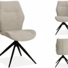 WoonMax Eettafelstoel Palmas Miami - Ash, Zwart of Toffee New