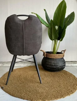 WoonMax Eettafelstoel Shelton - cognac, antraciet, zand en mosgroen Outlet