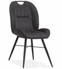 WoonMax Eettafelstoel Shelton - cognac, antraciet, zand en mosgroen Outlet