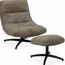 WoonMax Fauteuil + Hocker Foxton - 4 kleuren Movie Sale