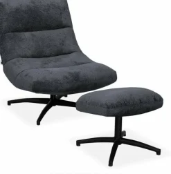 WoonMax Fauteuil + Hocker Foxton - 4 kleuren Movie Sale