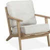 WoonMax Fauteuil Osaka met houten armleuning - naturel Hot