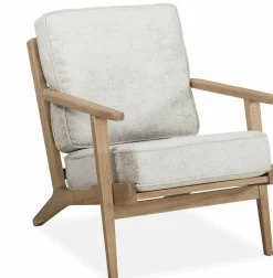 WoonMax Fauteuil Osaka met houten armleuning - naturel Hot