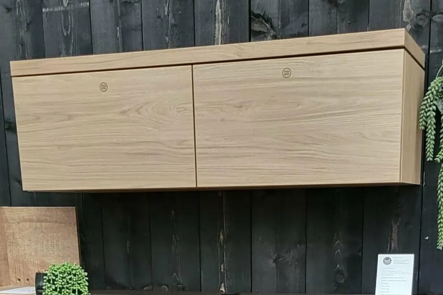 WoonMax Hangend TV meubel Keswick - 120 cm Blond Oak - Showroommodel Best
