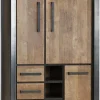 WoonMax Kinga Broodkast 3 dr/3la/3 open Lamulux Old Teak New