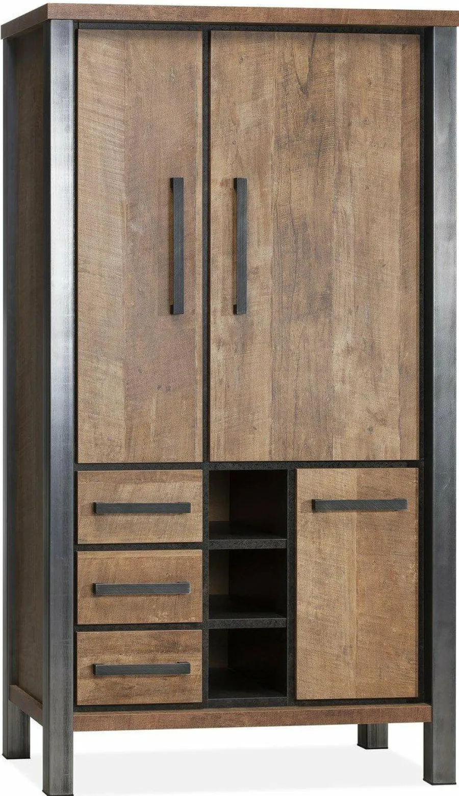WoonMax Kinga Broodkast 3 dr/3la/3 open Lamulux Old Teak New