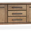 WoonMax Kinga dressoir 2 deurs/3 laden Lamulux Old Teak Outlet