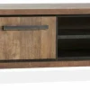 WoonMax Kinga Tv kast 200 cm 3 dr/2 open vak Lamulux Old Teak Clearance