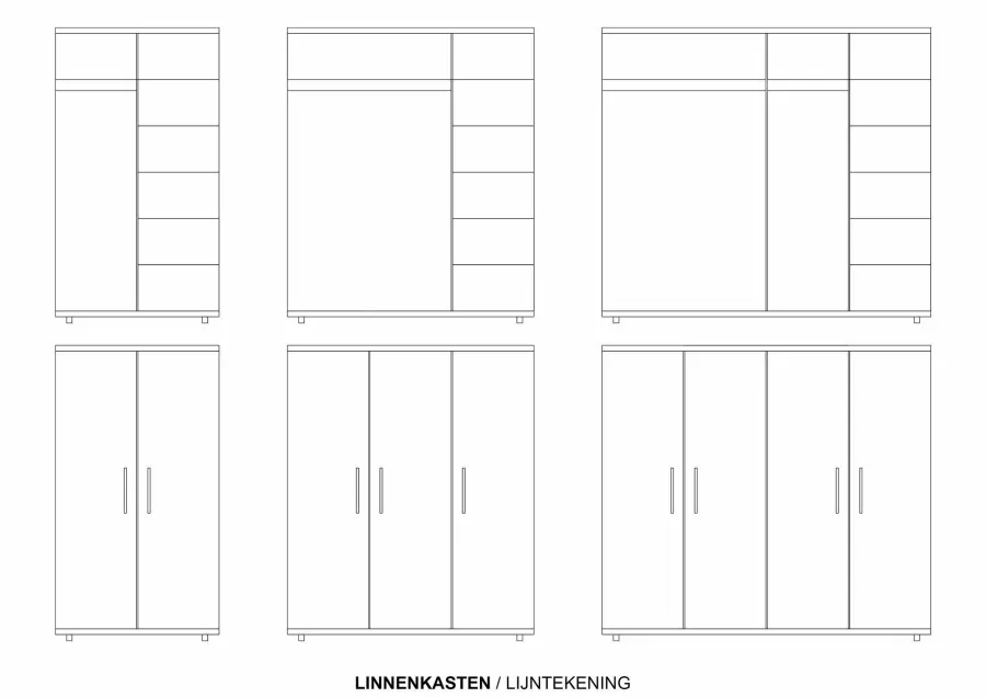 WoonMax Linnenkast Fire Mango - diverse afmetingen Hot