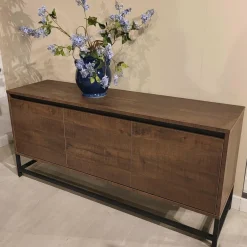 WoonMax Milltown dressoir 3 deurs Dark Mango - 165 cm Discount