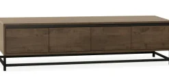 WoonMax Milltown TV meubel 4 deurs Dark Mango - 218 cm Sale