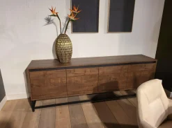 WoonMax Milltown TV meubel 4 deurs Dark Mango - 218 cm Sale