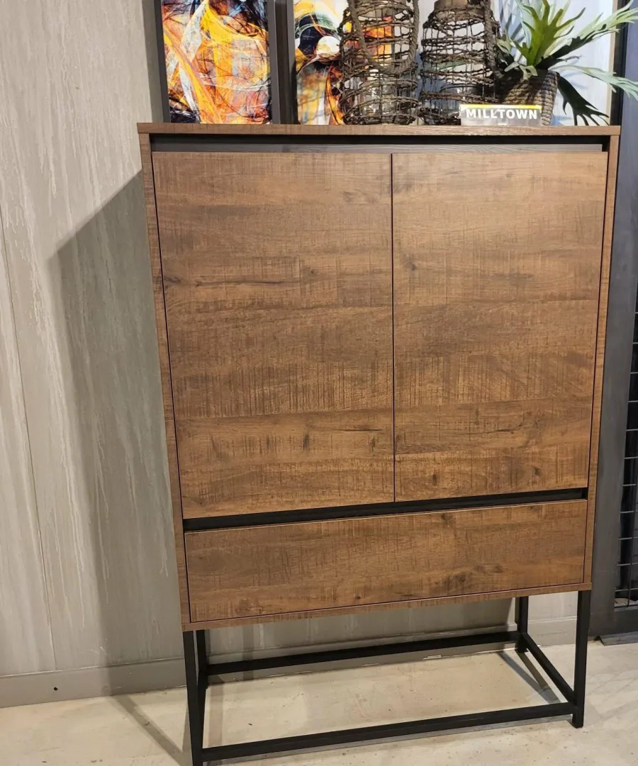 WoonMax Milltown Wandkast met 2 deuren en 1 lade - 116 cm Online