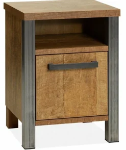 WoonMax Nachtkastje Lennox Old Teak - links of rechts Clearance