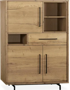 WoonMax Opbergkast Valley Lamulux Natur - 115 cm Clearance