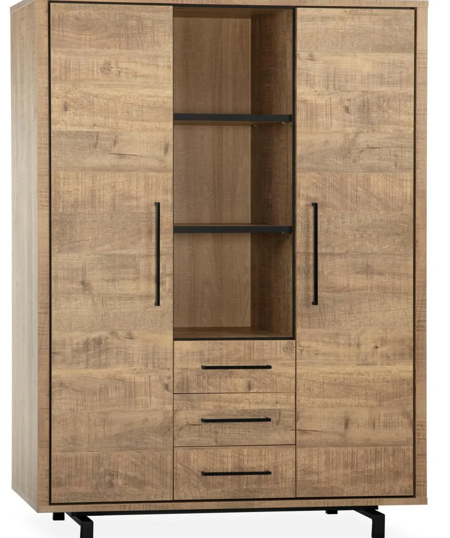 WoonMax Opbergkast Westport Lamulux Mango - 135 cm breed Outlet