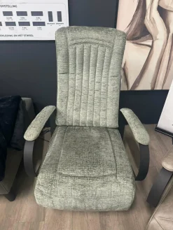 WoonMax Relaxfauteuil Queen Merge Thyme elektrisch met accu - Showroommodel Sale