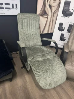 WoonMax Relaxfauteuil Queen Merge Thyme elektrisch met accu - Showroommodel Sale