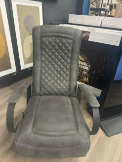 WoonMax Relaxfauteuil Queen Cabrio Antraciet handbediening - Showroommodel Outlet