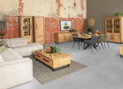 WoonMax Rimini barkast 3 deurs - 2 lades Lamulux mango Outlet