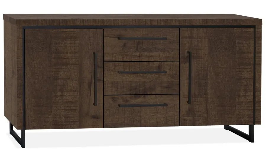WoonMax Rimini dressoir 2 deurs - 3 lades Lamulux Dark mango 172 cm Clearance
