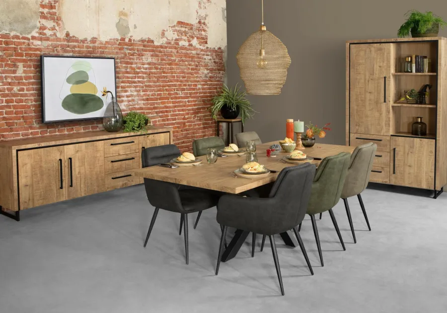 WoonMax Rimini Salontafel 2 lades Lamulux mango Best