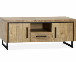 WoonMax Rimini TV meubel 2 deurs - 1 lade Lamulux mango 130 cm