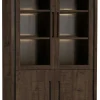 WoonMax Rimini Vitrinekast 4 deurs Lamulux Dark mango New