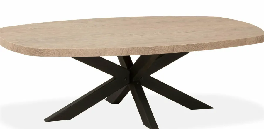 WoonMax Salontafel Deens ovaal Costa - 135 cm - Diverse kleuren Outlet