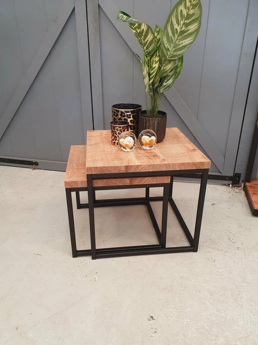 WoonMax Salontafel Floris set van 2 mango lamulux New