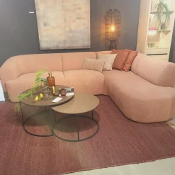 WoonMax Salontafel Harlow set van 2 - lamulux geborsteld gehamerd koper Clearance