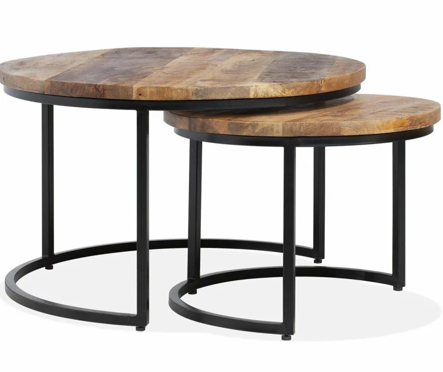 WoonMax Salontafel set Silke 2-delig mango New