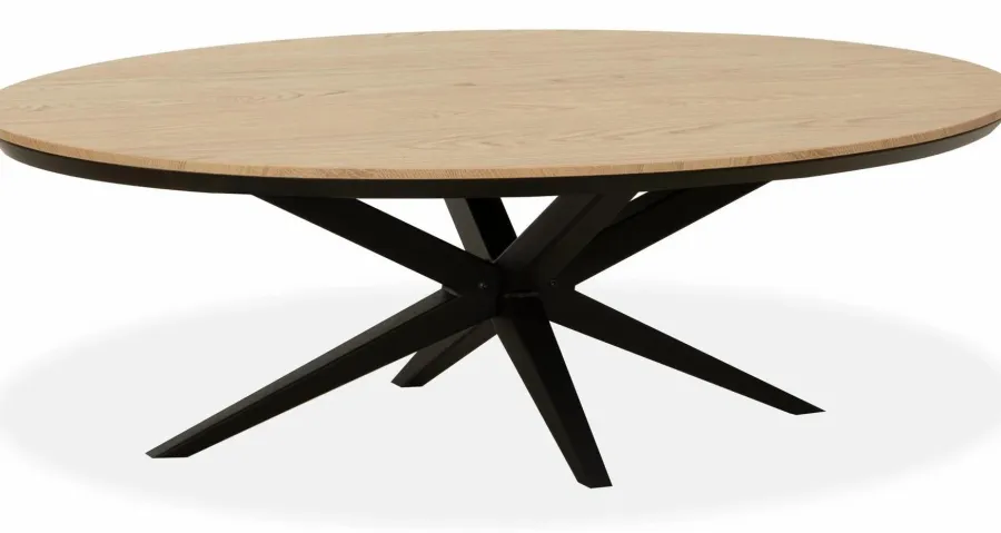 WoonMax Salontafel Wellington Ovaal Lamulux - 135 x 67 cm Outlet