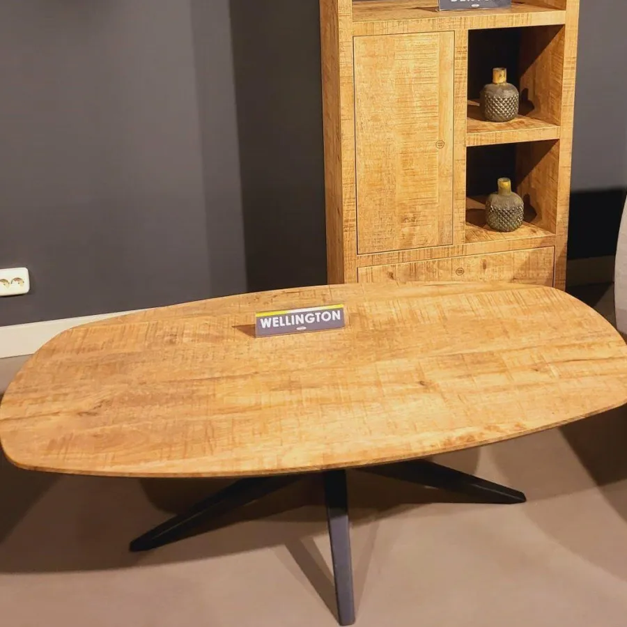 WoonMax Salontafel Wellington Deens Ovaal Lamulux - 135 - 67 cm New