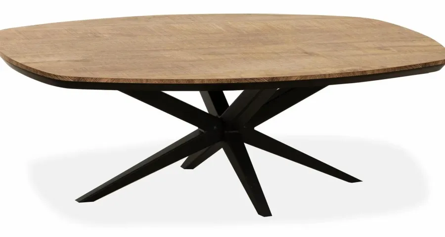 WoonMax Salontafel Wellington Deens Ovaal Lamulux - 135 - 67 cm New