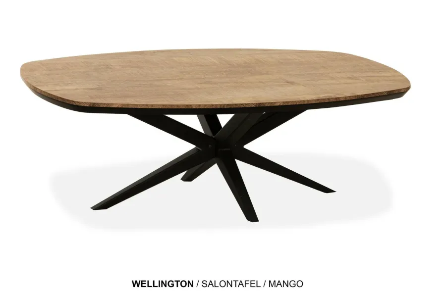 WoonMax Salontafel Wellington Deens Ovaal Lamulux - 135 - 67 cm New