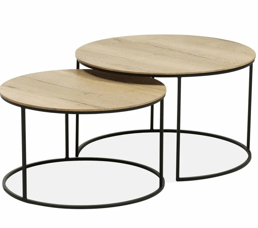 WoonMax Salontafel Windsor set van 2 - old teak Hot