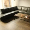 WoonMax Showroommodel Lederen Hoekbank Power B2 antraciet Clearance
