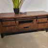 WoonMax TV meubel Dark mango Vigo groot 2 deuren