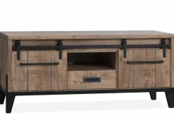WoonMax TV meubel Dark mango Vigo groot 2 deuren