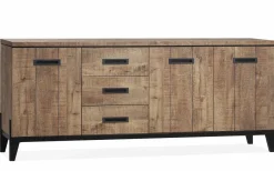 WoonMax Union dressoir 3 deurs/3 laden lamulux mango New