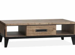 WoonMax Union salontafel 1la/2 open lamulux mango Clearance