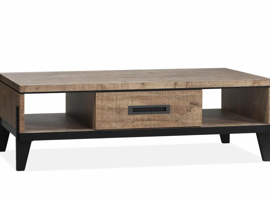 WoonMax Union salontafel 1la/2 open lamulux mango Clearance