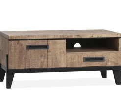 WoonMax Union tv kast klein 1 dr/1 la/1 open lamulux mango New