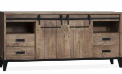 WoonMax Vigo Dark Mango dressoir 2 deurs en 4 lades Lamulux Best