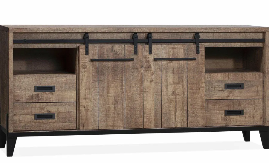 WoonMax Vigo Dark Mango dressoir 2 deurs en 4 lades Lamulux Best