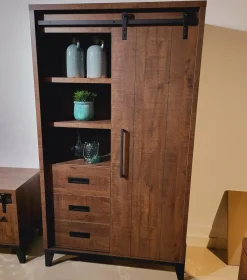 WoonMax Vigo Dark Mango opbergkast Lamulux