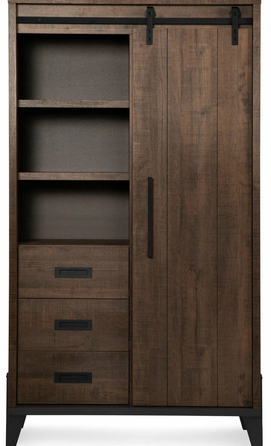 WoonMax Vigo Dark Mango opbergkast Lamulux