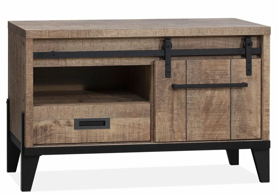 WoonMax Vigo Dark Mango tv kast klein 1 deur en 1 lade Lamulux Outlet
