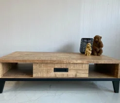 WoonMax Vigo Mango salontafel lamulux met 1 lade Outlet